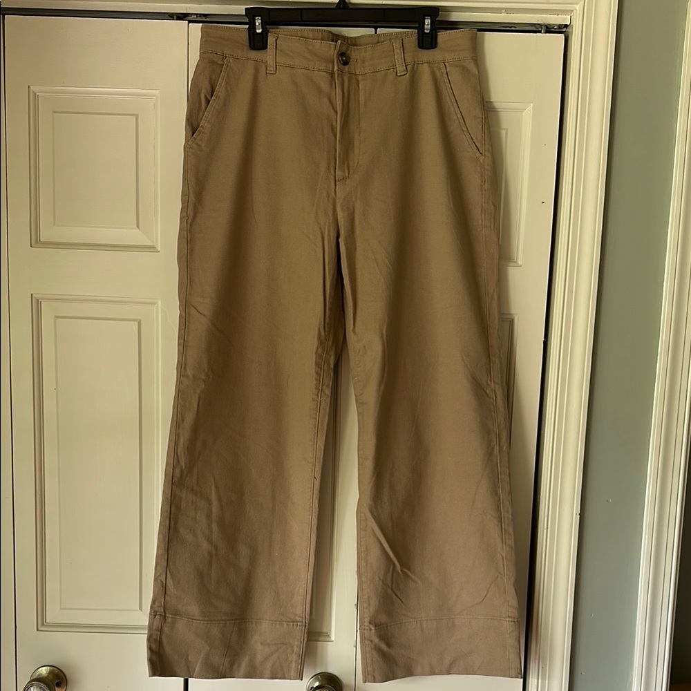 Universal Standard Tan Chinos Classic Straight-Leg